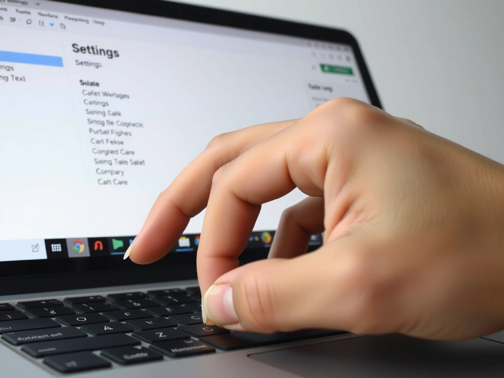 Interface de réglages de confidentialité sur un ordinateur portable